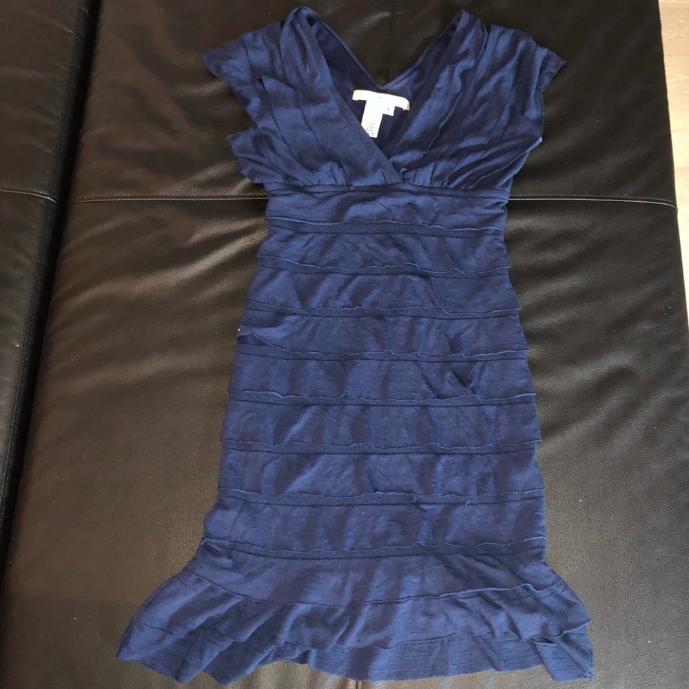 Navy fitted Max Studio dress, size small